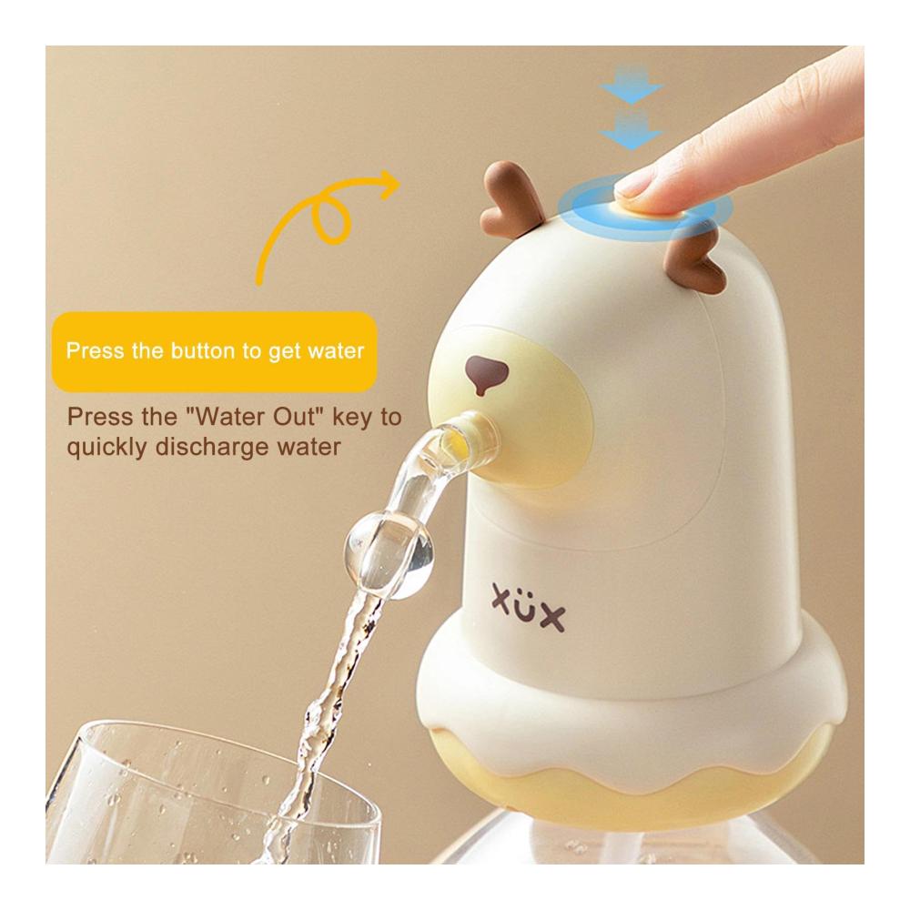 Wasserspender Pumpe & Sprudler - Elektrische Wasserpumpe für Flaschen tragbar & leistungsstark - USB-Ladung ideal für Outdoor & Büro inkl. Filterkartuschen. Premium Wasserqualität einfach gemacht