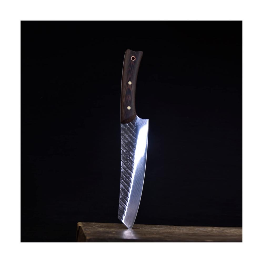 Hochwertiges 8-teiliges Küchenmesserset aus geschmiedetem Stahl - Perfekt für präzises Schneiden und Zubereiten von Fleisch Gemüse und Fisch. Inklusive Kochmesser Hackmesser Santoku Utility Boning Nakiri Kiritsuke und Sashimi Messer. Handgefertigte Präzision für anspruchsvolle Köche