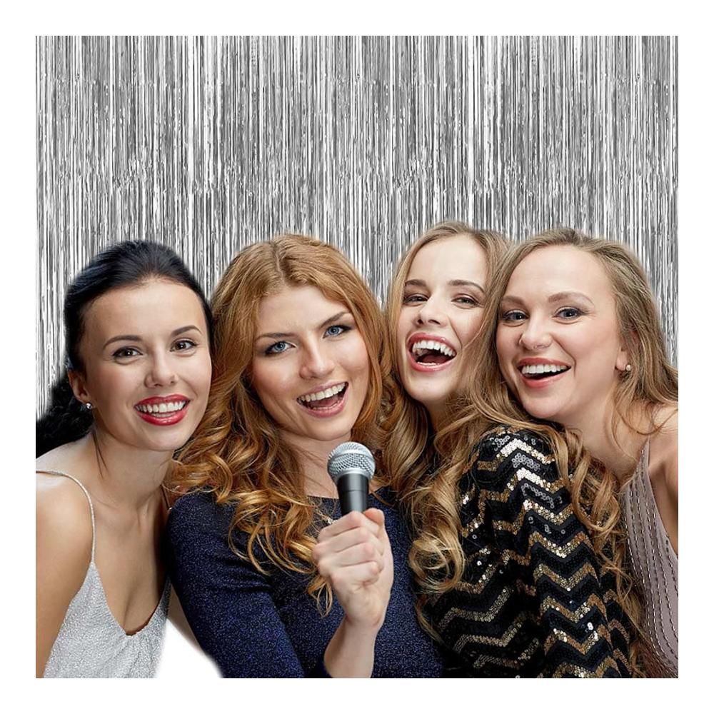 Entzückende Luftschlangen Glitzer-Vorhang Set - Perfekt für Weihnachts- & Silvesterpartys! Erstaunliche Dekoration für Hochzeiten Geb