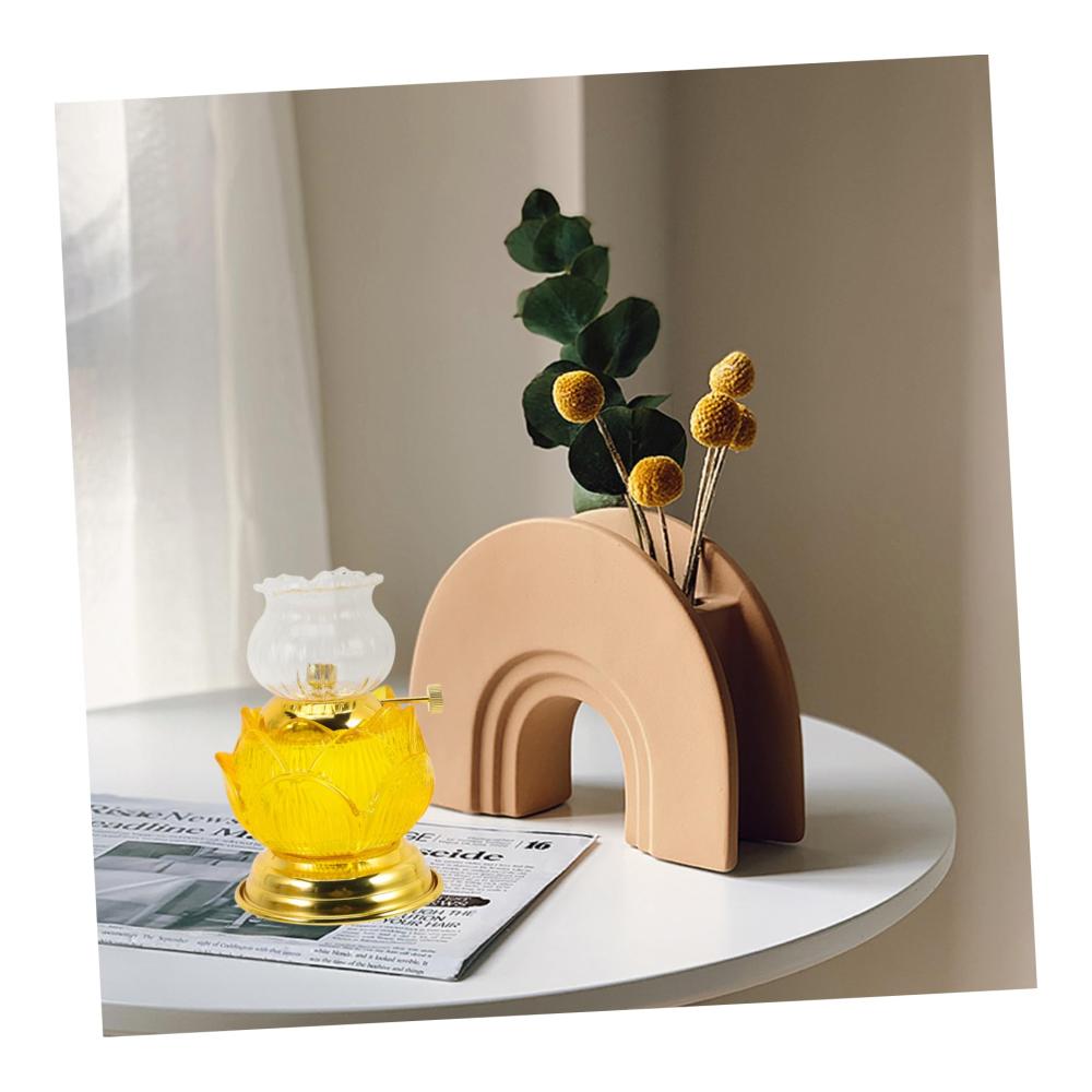 Entzückende antike Öllampenkollektion Buddhistischer Stil Lampenglasur & Vintage-Charme - Kerosinlampen für innen altmodische Halterungslampen in verschiedenen Farben