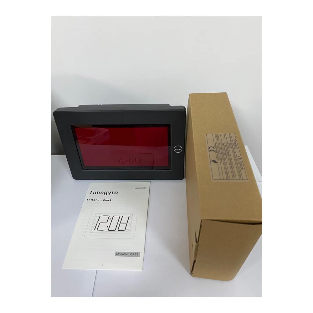 Erwecken Sie Ihre Morgen mit Stil – Timegyro Digitaler Wecker LED Wanduhr Batteriebetrieben 3-Zoll LED-Zeitanzeige für Wohnzimmer Schlafzimmer Schreibtisch & mehr