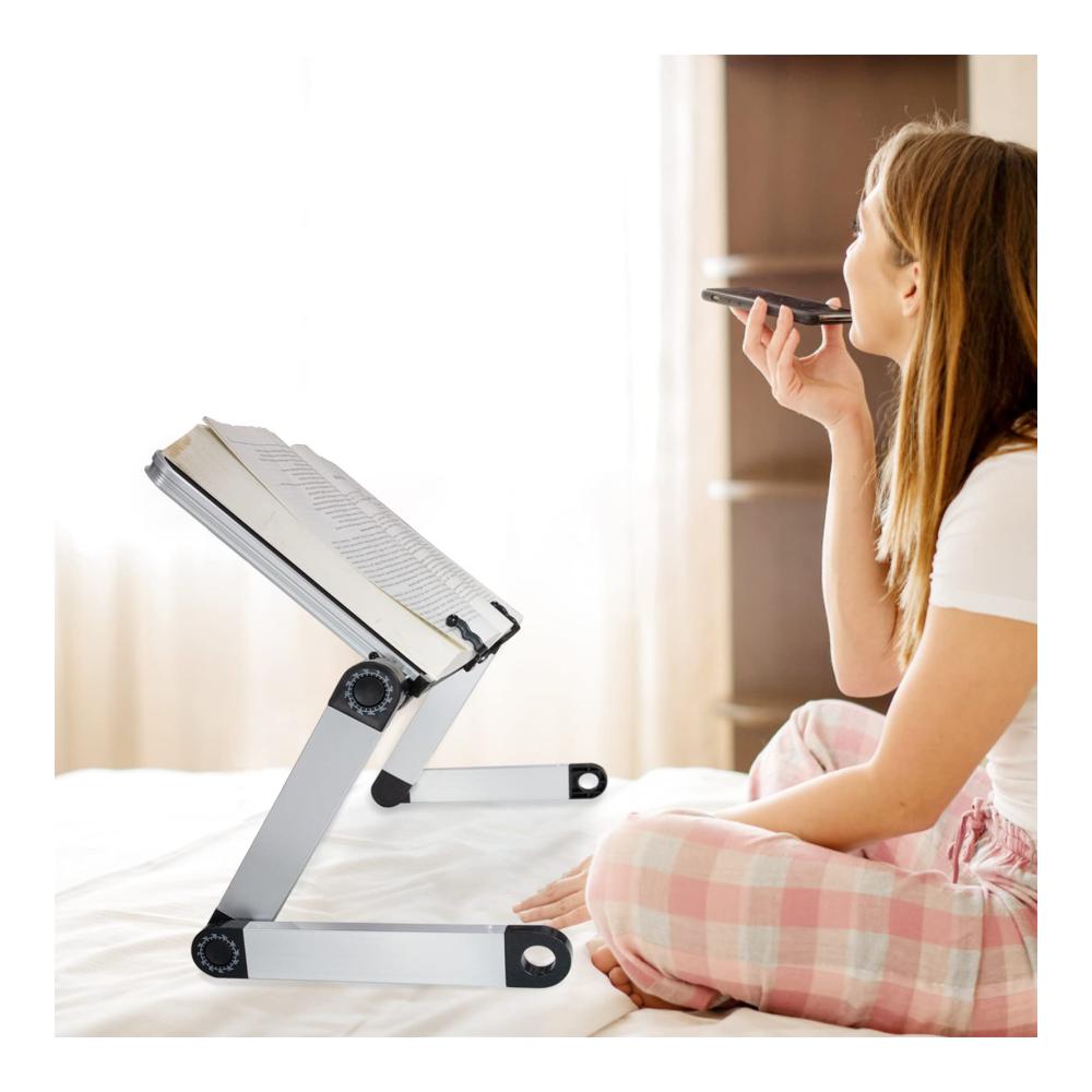 Verchbuchhalter Verstellbarer Buchständer mit Büroklammern für Lehrbücher mit Büroklammern | Ergonomischer Buchständer für Lehrbücher Tablet & Notizbuch | Stabiler Book Stand für Küche und BüroNotizbuch | Stabiler Book Stand für Küche und Büro