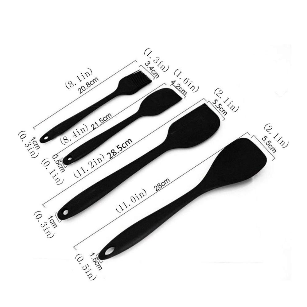 Premium Pfannenwender Set – 10-teiliges Silikon Küchenhelfer Set inkl. Antihaft-Spatel Löffel Lebensmittelzange Eierbeater – Perfekte Küchenwerkzeuge für Kochen Backen & mehr (Farbe B