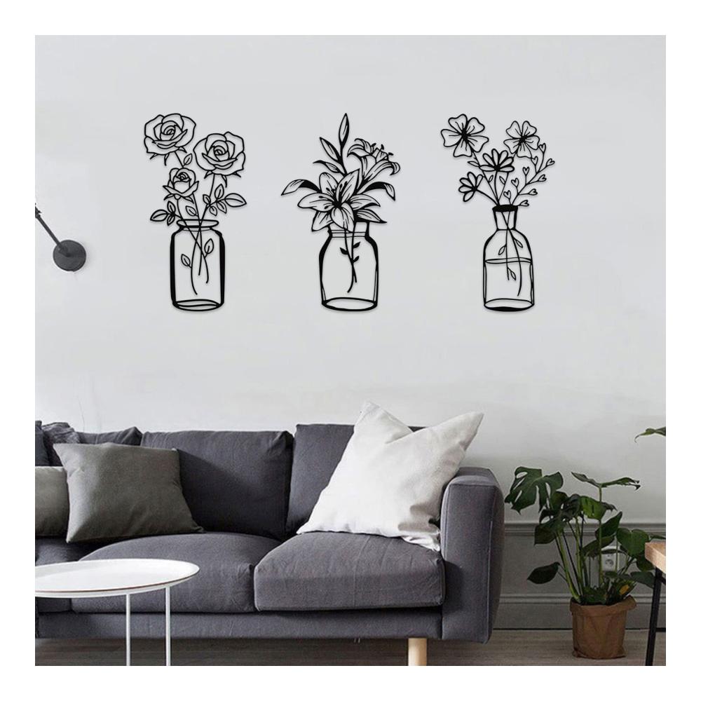 3er Set Wand- & Türschilder aus robustem Metall | Dekorative Schilder für Zuhause und Büro | Personalisierbare Beschriftung | Modernes Design in Schwarz | Einfache Montage