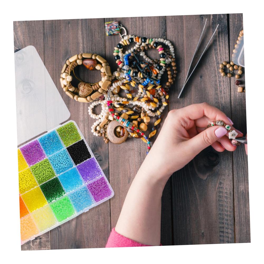 Perlenweben-Zubehör 2 Sets DIY Schmuckperlen für kreative Bastler – Ideal für DIY Bastelanhänger Kunststoffarmbänder und mehr