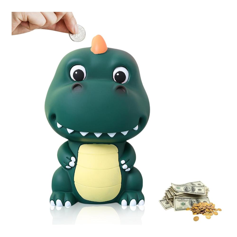 Spardose Kinder Dinosaurier | Süßes Sparschwein im Dino-Look | Perfekte Geldgeschenkidee für Mädchen und Jungen | Tolles Geschenk zum Geburtstag und zur