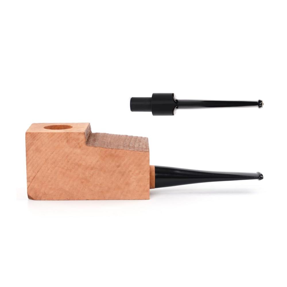 Premium Zigarrenzubehör Holzblock vorgebohrt für DIY Tabakpfeifen-Schnitzprojekte – Gestalten Sie Ihre individuelle Raucherfahrung! AA0350