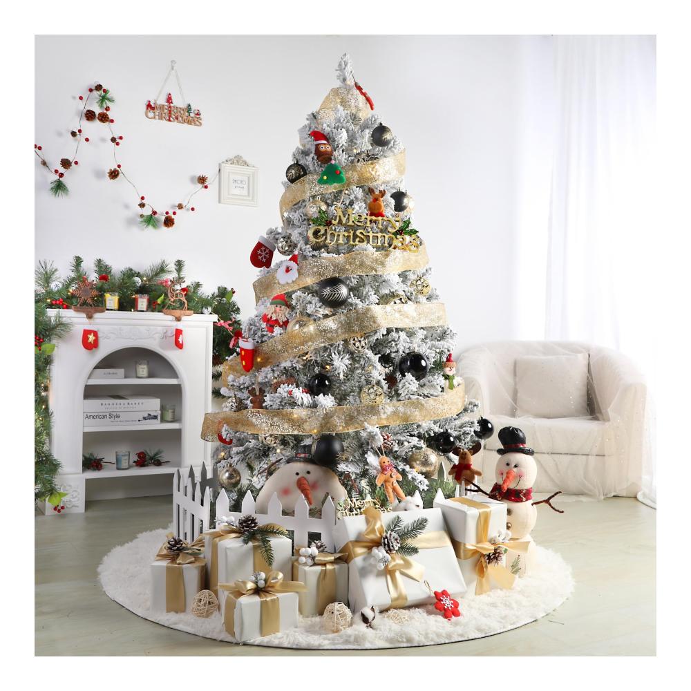 12er Set 315 Weihnachtsbaumkugeln in Schwarz & Gold 80mm - Bruchsichere Kunststoff-Weihnachtsdeko Ideal für Festtage Hochzeiten & Partys