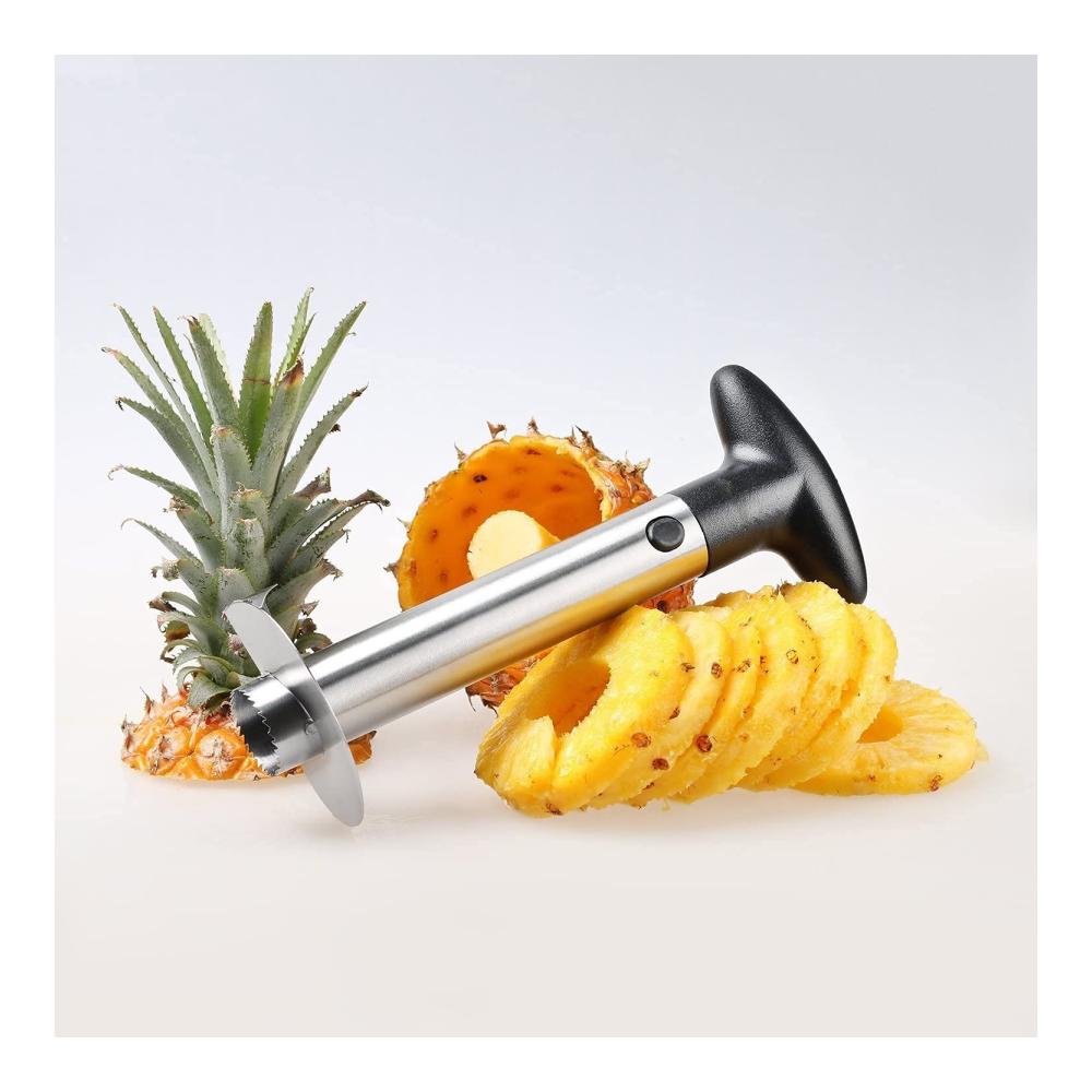 Hochwertiger Obstentkerner aus Cromargan Edelstahl | Präzises Schneiden und Entkernen von Ananas | Spülmaschinengeeignet | Exquisites Fruchterlebnis