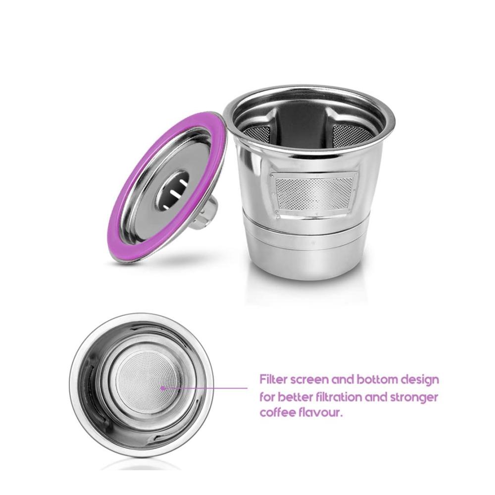 Nachhaltiger Edelstahl-Kaffeekapselbecher | Wiederverwendbarer Mehrwegfilter für 2.0/1.0 Mini Plus Kaffeemaschinen | Umweltfreundliches Kaffeegenuss-Erlebnis