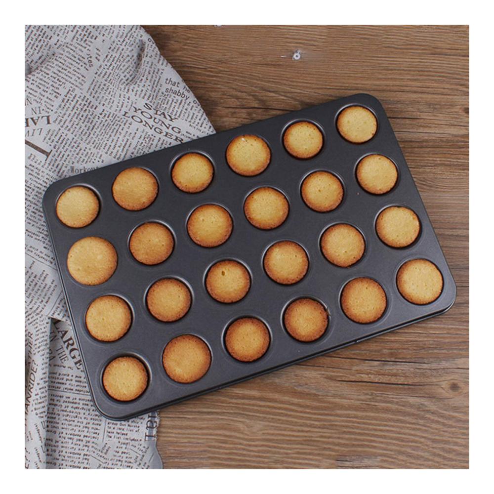 Antihaft Muffinblech für 24 Muffins | Backformen für Cupcakes Brownies Kuchen | Muffinform mit Antihaftbeschichtung | Leicht zu Reinigen | Ideal für Muffins und Puddings