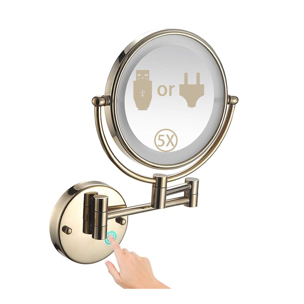 Entdecken Sie den Luxus Wandmontierter Rasierspiegel mit 5-facher Vergrößerung LED-Lichtern & 360° drehbarem Design. Kosmetikspiegel mit Ausziehfunktion für ultimative Präzision. Der ideale doppelseitige Badezimmerspiegel für die Dusche – beschlagfrei und stilvoll. Perfektes Grooming für jeden Tag