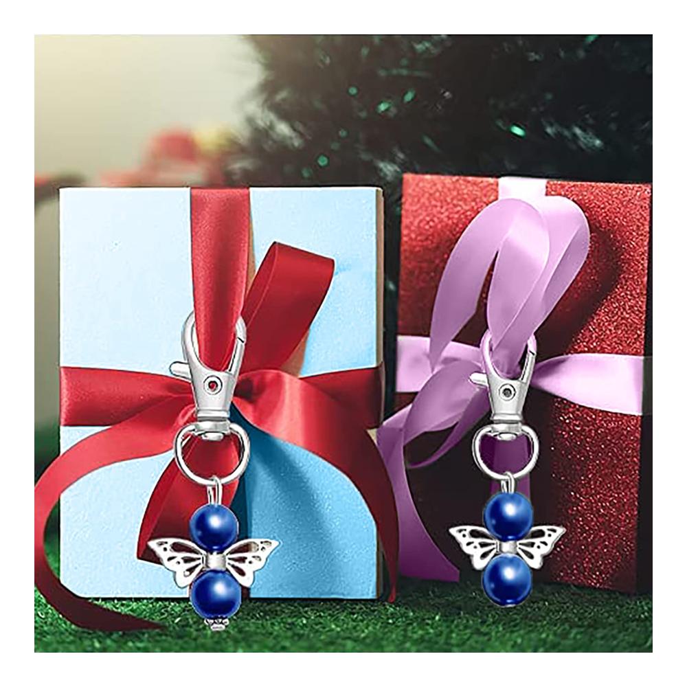 30 Stück Multicolor-Schutzengel Schlüsselanhänger Pack – Ideales Gastgeschenk für Taufe Hochzeit Weihnachten und Kommunion – Engel Anhänger Set für besondere An