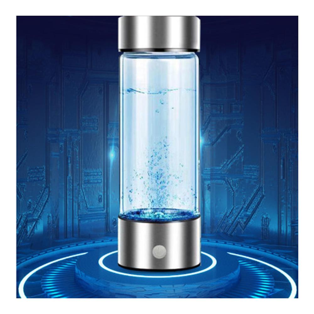 Erleben Sie frisches Wasser unterwegs! Filterflaschen - Tragbare Wasserstoff Wasserflasche mit 420ML Kapazität. USB wiederaufladbarer Generator und Ionisator für gesundes Wasser. Ideal für Radfahren Laufen Fitness und Camping. Perfekt für