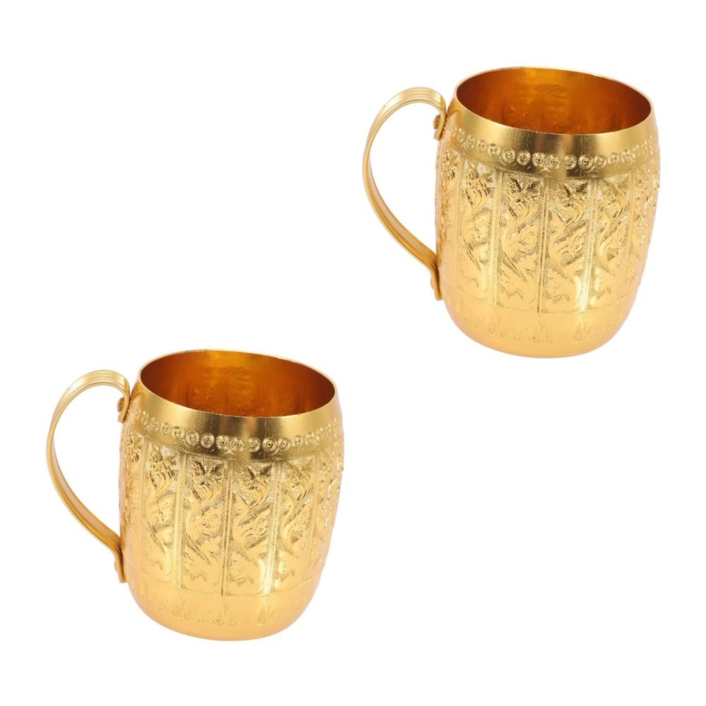 Erfrischend stilvoll 6er Set Wassergläser mit Goldverzierung ideal für Wasser Saft & mehr - Elegante Trinkgläser im Skelett-Design perfekt für jeden Anlass - Hochwertige Legierung für besonderen Genuss - Exklusive Geschenkidee für Liebhaber exquisiter Trink