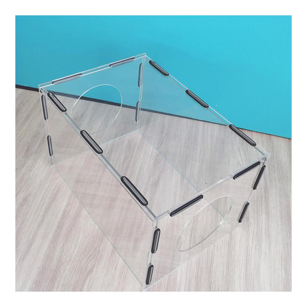 Premium Schrank-Staubschutzbox aus transparentem Acryl | 2 Löcher | Hochwertiger Schutz für Ihre Schleif- und Poliergeräte | Ideal für Gravurarbeiten | 30x20x18