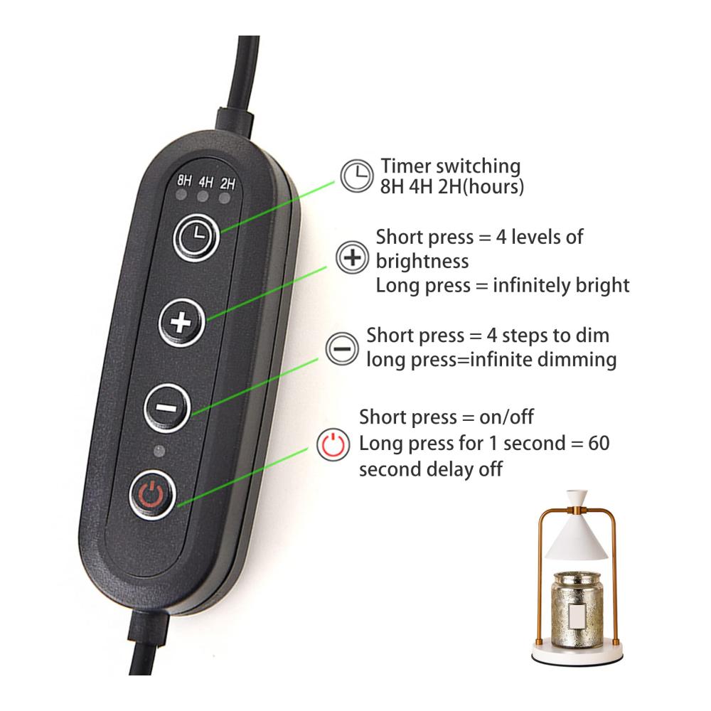 Erleben Sie wohltuende Düfte Elektrische Duftlampe mit Timer & Dimmer - Vintage Kerzenwärmer für gemütliches Ambiente & Entspannung zu Hause - Perfektes Geschenk für