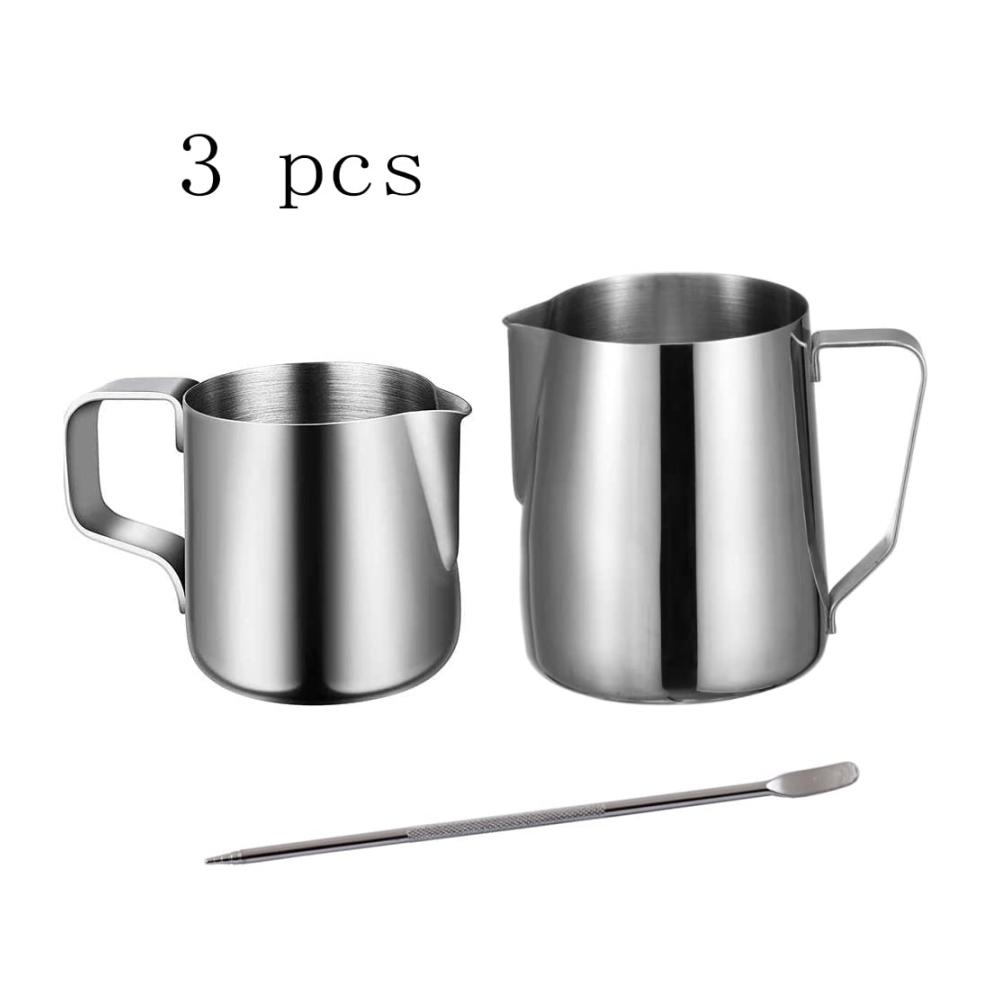 Milchschaumkännchen 350ml Edelstahl Milchkanne - Professionelles Aufschäumkännchen für perfekten Milchschaum - Barista-Qualität Kaffeekanne - Ideal für Latte Cappuccino Espresso und mehr