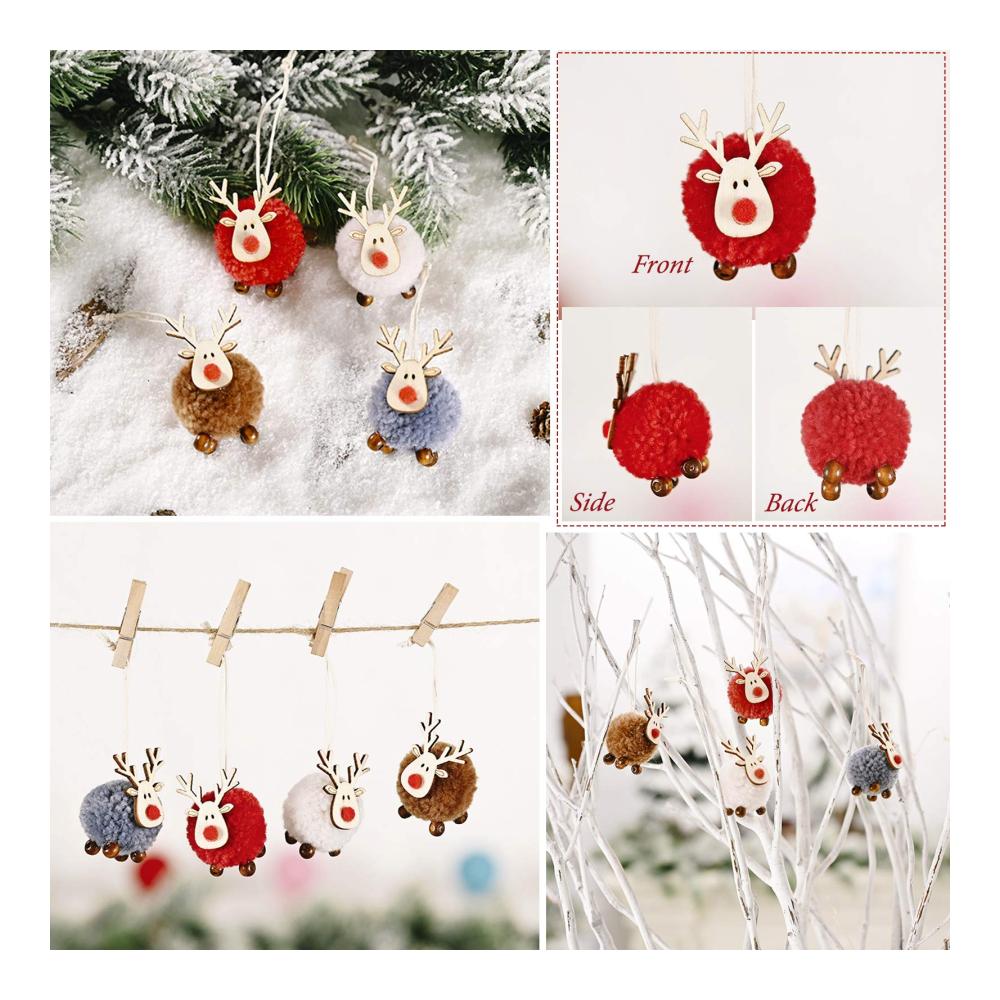8 Stück Weihnachtsbaum Anhänger Set - Christbaumschmuck Wichtel - Klein und farbenfroh - Perfekt für festliche Dekorationen - Zufällige Farbauswahl - Hochwertiger Weihnachtsbaumschmuck
