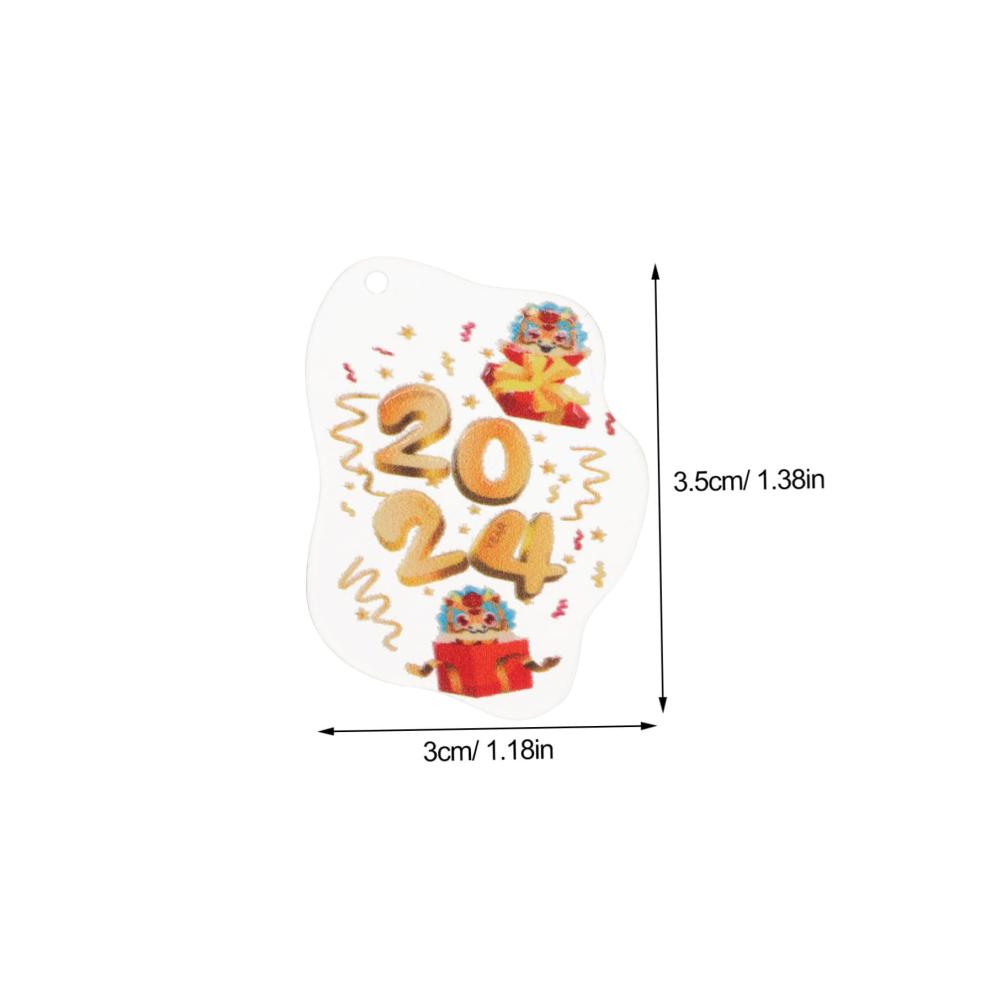 10St Schmuckanhänger Silvestergeschenk 2024 Halloween Dekoration für Halskette & Armband - Einzigartige Anhänger Charme für stilbewusste Frauen & Mädchen - Hochwertiges Acryl & trendiges Design. Ideal als Geschenk