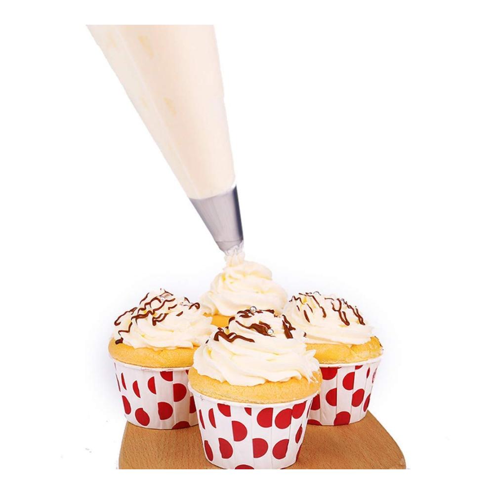 Professionelle Einweg-Spritzbeutel auf Rolle - 50 Stück verdickte 305 cm - Ideal für Kuchendekoration Cupcakes Desserts & Backen - Leicht zu handhaben & hygienisch