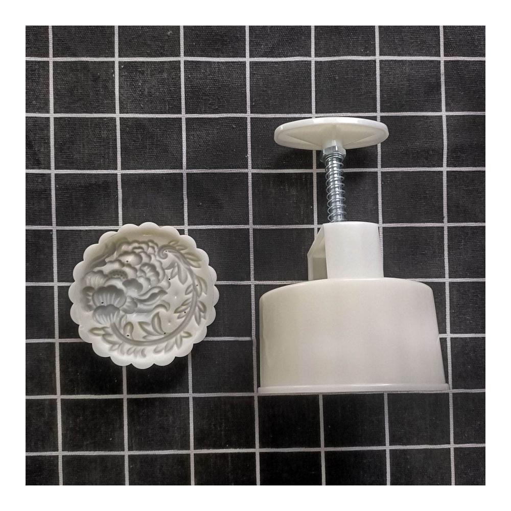Premium Gebäckpresse Zubehör - Kreative 3D-Mondkuchenform Handpresse mit Traubenmuster - Leicht zu bedienen - Ideales Werkzeug für köstliche Kreationen