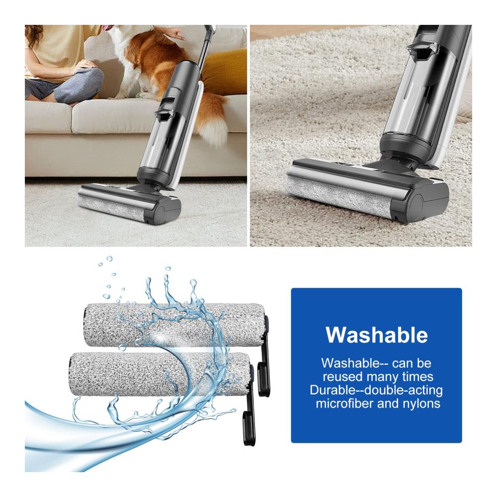 Entfesseln Sie die Reinigungsmacht Fixbetter 2 Bürstenrollen & 2 Filter für Tineco Floor One S5/S5 Pro/S5 Pro 2/S5 Extreme Nass-Trocken Staubsauger Zubehörset + Bonus Reinigungsbür