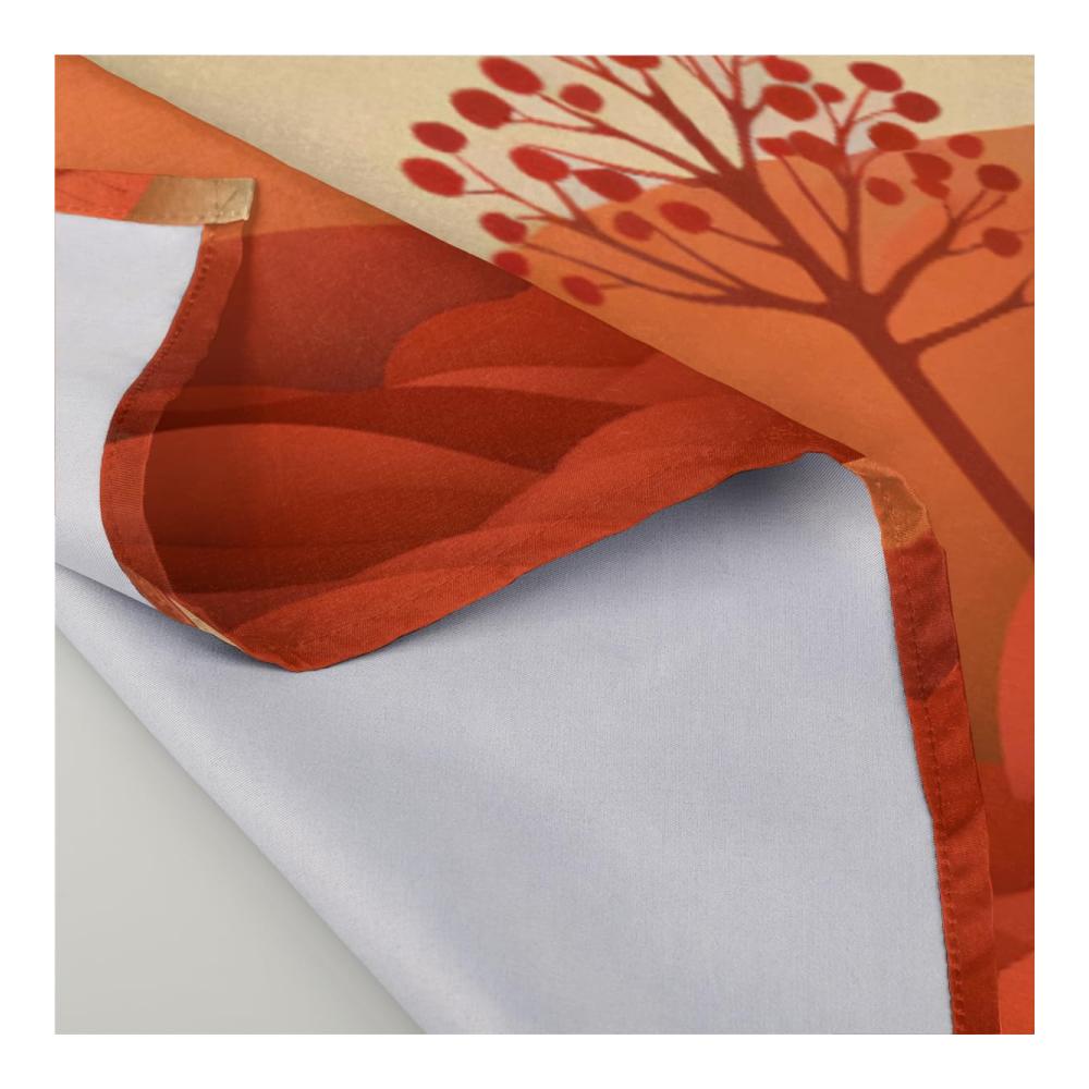 Entdecken Sie die Eleganz Herbstblätter Stoffservietten | Waschbar & Wiederverwendbar | Gesäumte Kanten für Zuhause Hochzeit Party | Dekorative Tischdekoration | 6 Stück 50.8 x 50.8cm