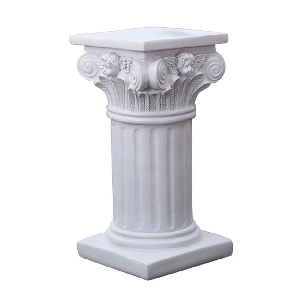 Stumpenkerzenhalter aus Harz | Römische Säule Deko für Kirche Hochzeit & Zuhause | Griechische Säulenstatue für elegante Dekoration | Handgefertigter Kerzenständer für besondere Anlässe