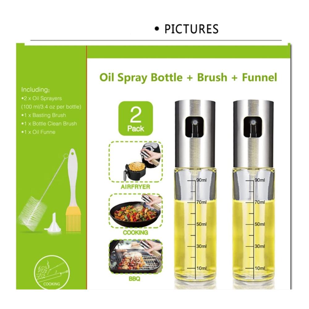 Erleichtern Sie das Kochen mit unserem Essig und Ölsprüher Set – 2 Stück hochwertige Öl Zerstäuber für perfekte Salate BBQ Backen und mehr! Praktischer Ölspender und Essigsprüher in einem. Ideal zum Kochen Braten und Grillen. Genießen Sie köstliche Mahlzeiten mit unserer Öl Sprühflasche