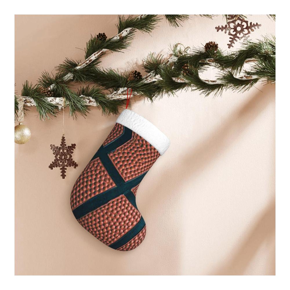 Personalisierte Nikolausstiefel Basketball-Sportdesign für festliche Weihnachtsdekorationen ideale Geschenke für Familienurla