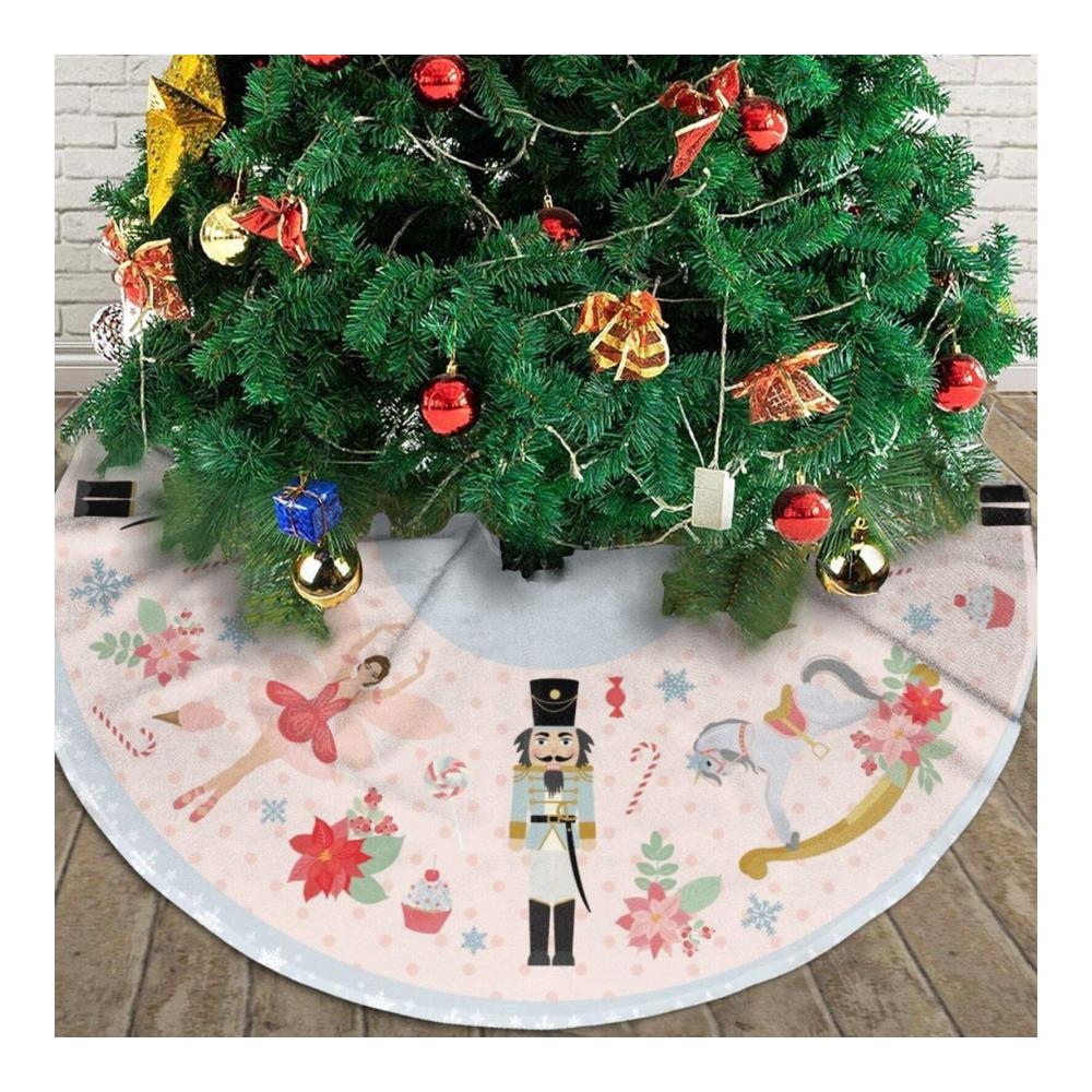 Premium Nussknacker Süßigkeiten Weihnachtsbaum Rock Dekorationen 122 cm - Exquisites Design für festliche Akzente - Weihnachtsstimmung pur