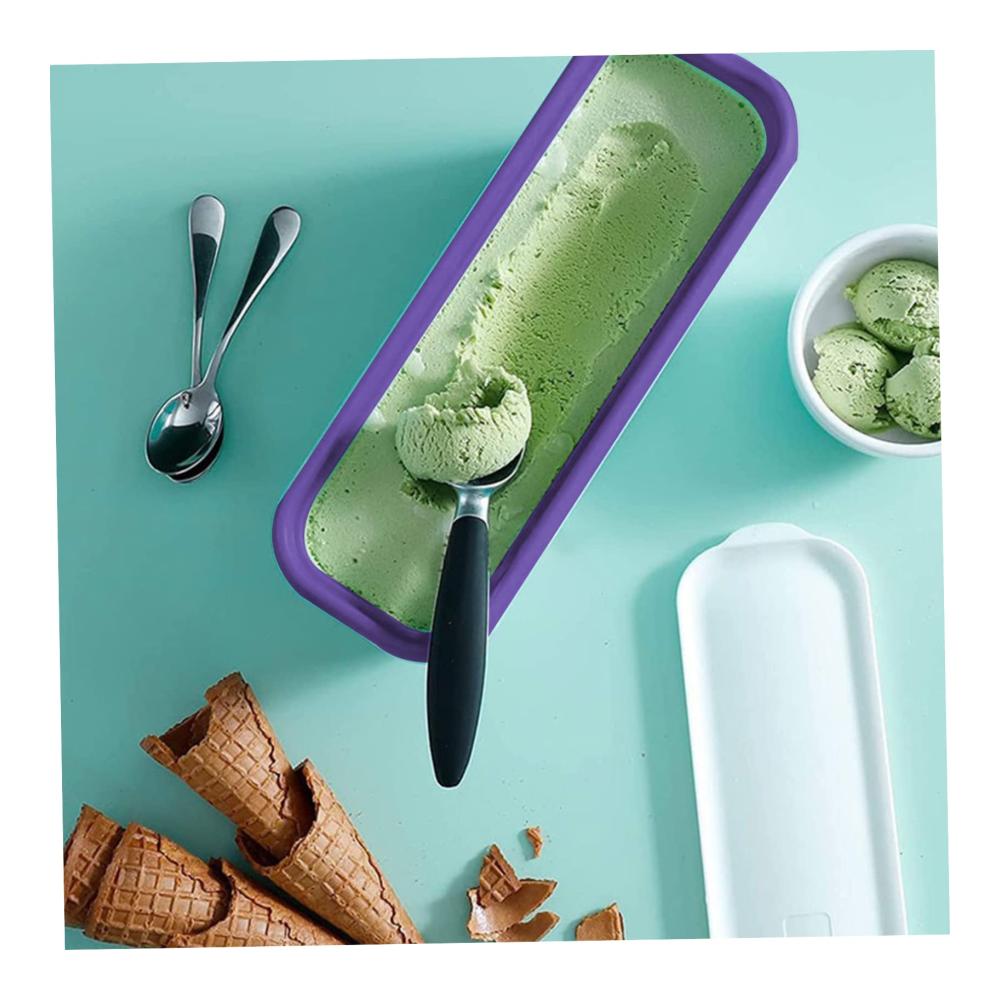 Organisieren Sie Ihre Küche mit Stil! 2er-Set Eiscreme-Vorratsdosen je 15 Quart mit Deckel. Perfekt für hausgemachte Leckereien. Rutschfeste isolierte Creami-Pint-Behälter für den Gefrierschrank