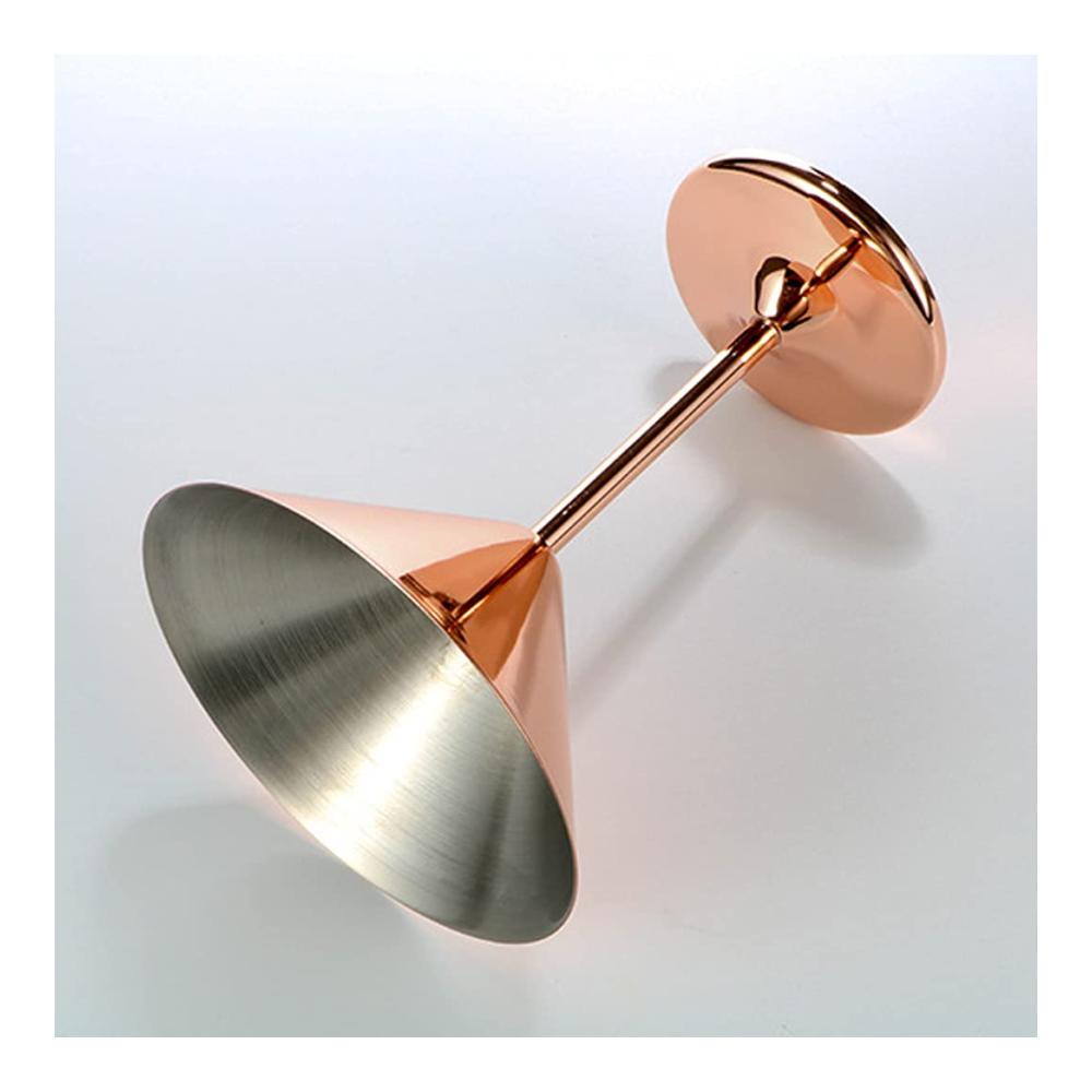 Elegante Martini-Gläser mit Stiel - Perfekt für Cocktails - Roségold Galvanisiert - Hochwertiges Glas - Einzelstück