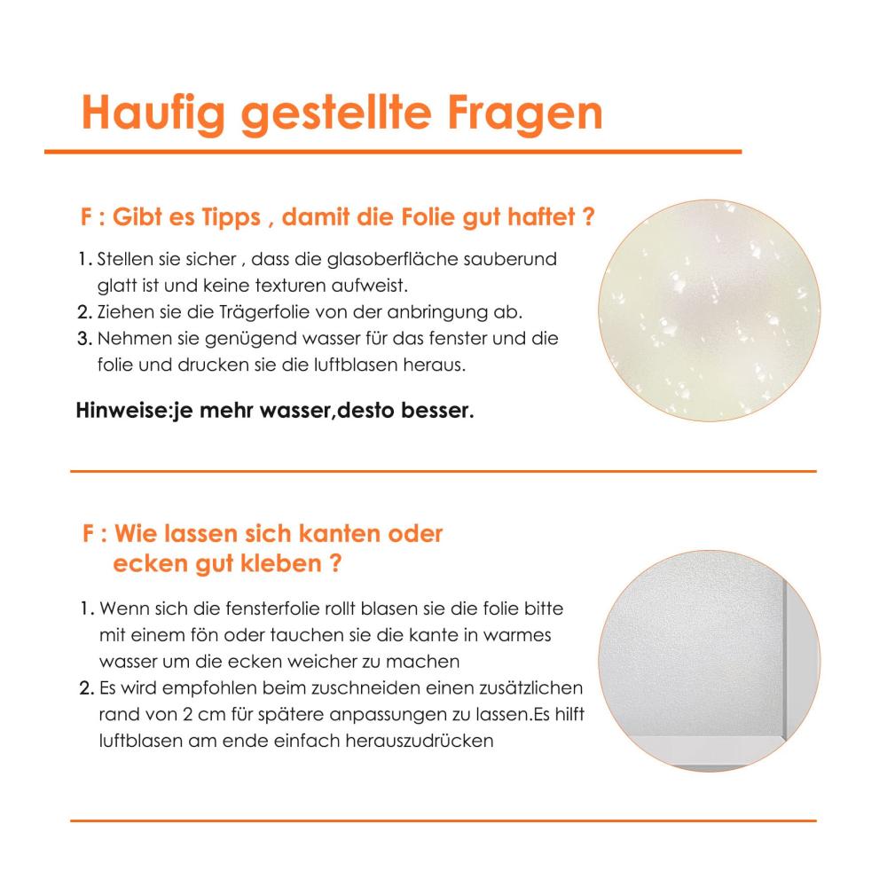 Entdecken Sie die neueste Innovation 2er Pack Fensterfolie Blickdicht Selbsthaftend | Sichtschutzfolie ohne Klebstoff | UV-Schutz | 90x500cm | Statisch Haftend für Zuhause & Büro | Leicht anzubringen