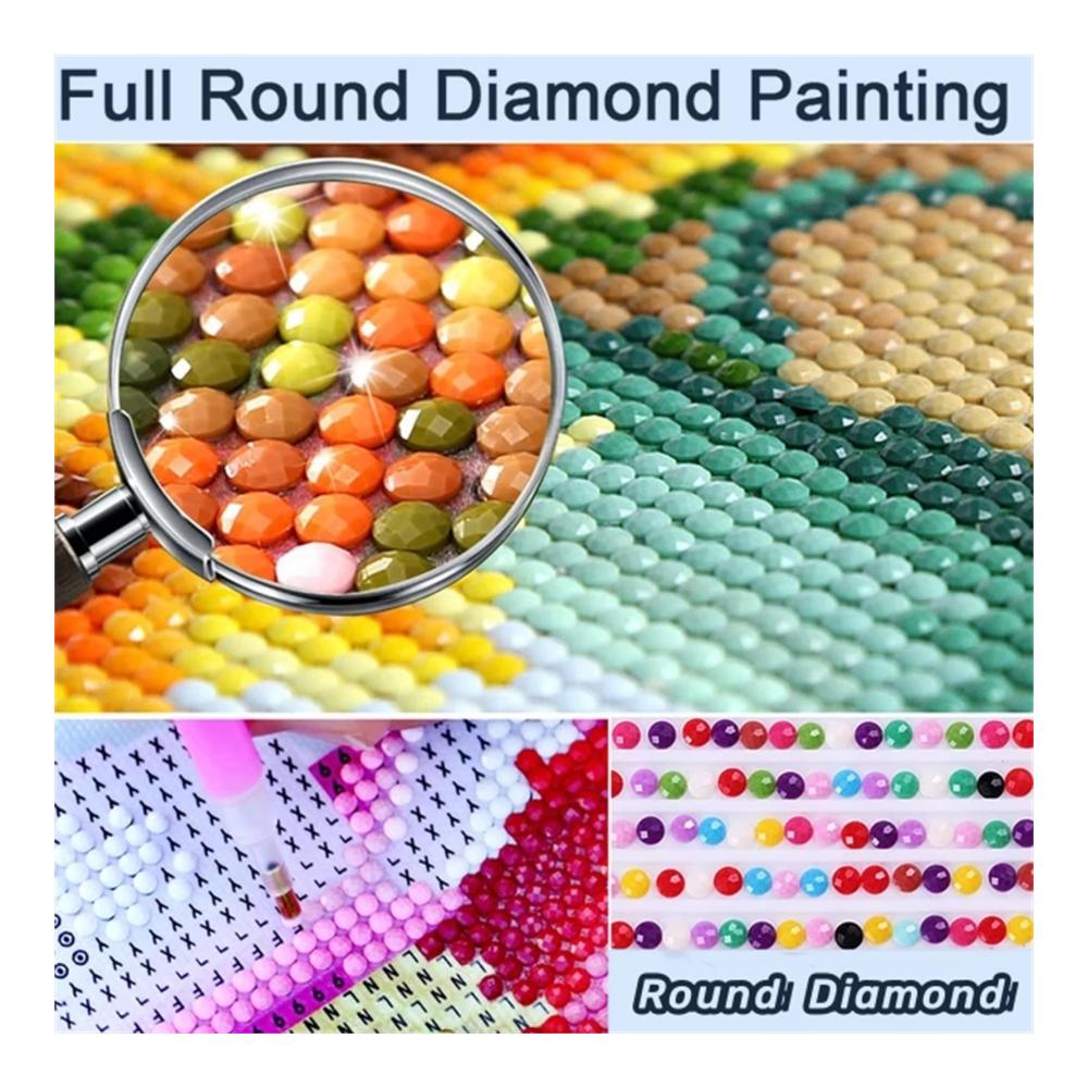 Brillantes DIY 5D Diamond Painting Set - Vorbedruckte Bilder von Sternenhimmel & Drache - Diamant Kunst für Erwachsene und Kinder - Wanddeko mal anders! Inklusive Strass & Stickerei Zubehör - 50x70cm - H-12458