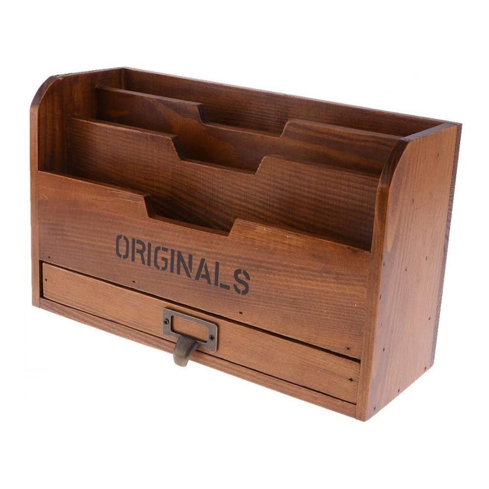 Hochwertige Vintage-Holz Buchstützen fürs Kinderzimmer | Dekorative Hängeboxen zur stilvollen Aufbewahrung von Büchern | Ideales Wanddekor für ein charmantes Ambiente | Praktisches Büroregal für Ordnung und Stil