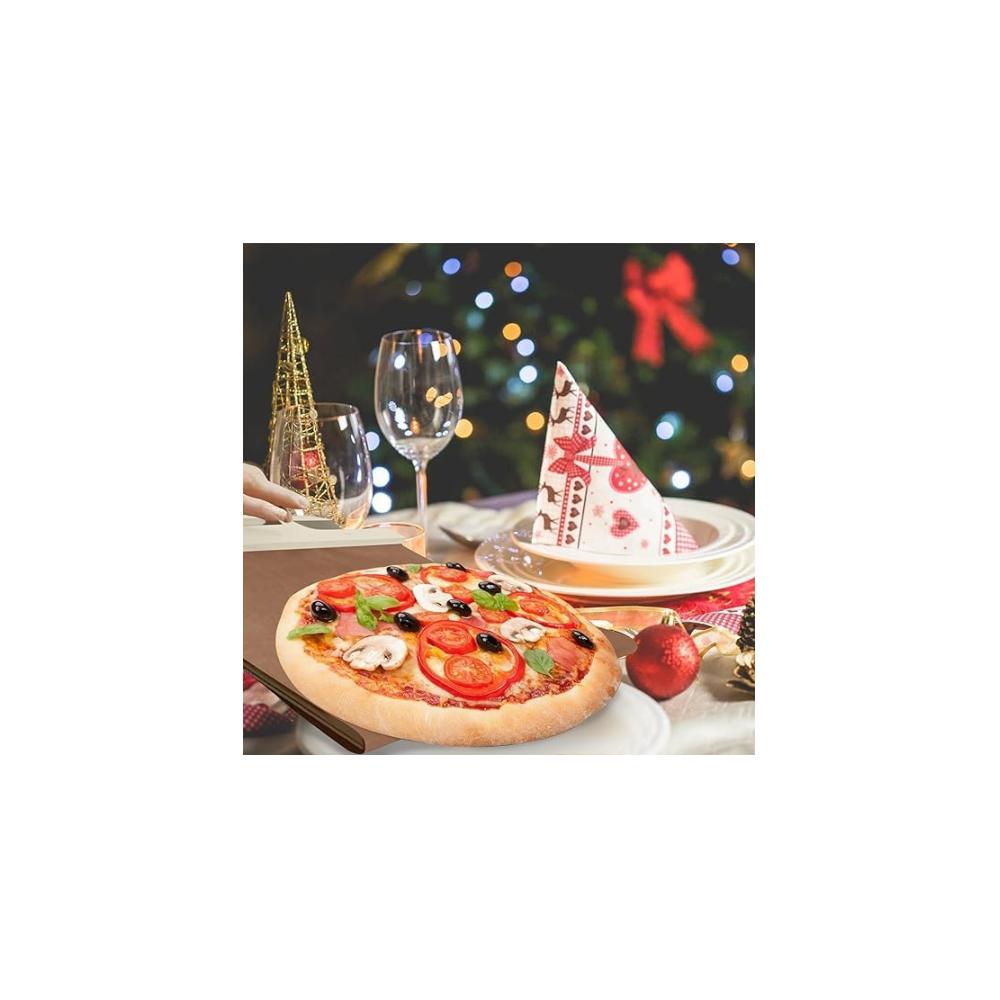 Genießen Sie müheloses Schneiden – Premium Pizzaschneider Set mit ergonomischem Griff für perfekte gleichmäßige Scheiben. Ein Muss für Pizza-Liebhaber