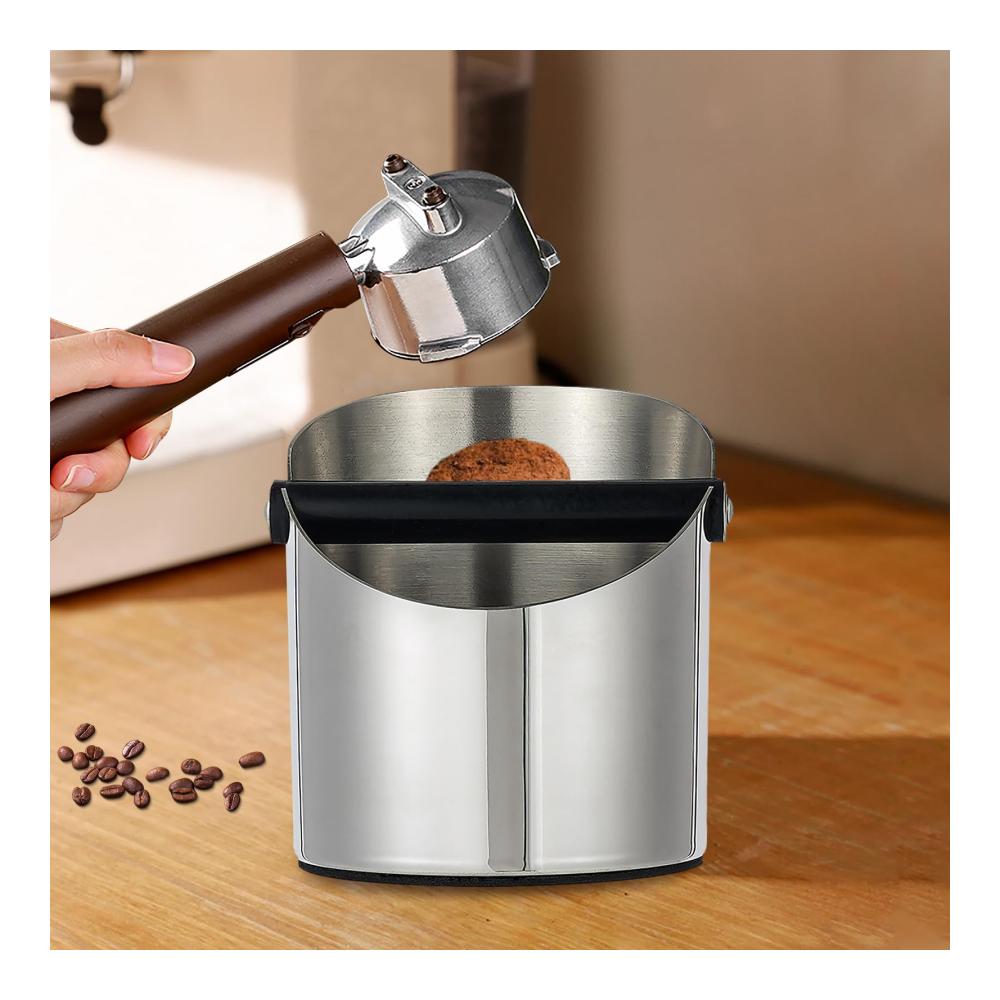 Maximale Sauberkeit und Effizienz LGODDYS Tamper-Abschlagbehälter - 1200ML Knock Box für Siebträger-Kaffeemaschinen. Barista-Zubehör für müheloses Kaffeesatz-Sammeln und optimale Kaffeezubereitung. Robuste Qualität für anspruchsvolle Baristas