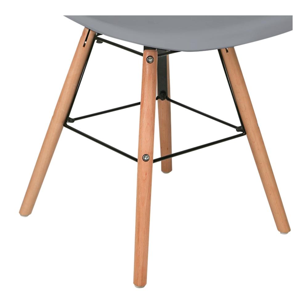 Entdecken Sie den Komfort Homewell Esszimmerstühle Set mit 8 Stühlen – Ergonomisch Modern Grau – Stilvoll für Küche und Esszimmer – PP-Kunststoff Massivholzbeine Metall Fußstütze