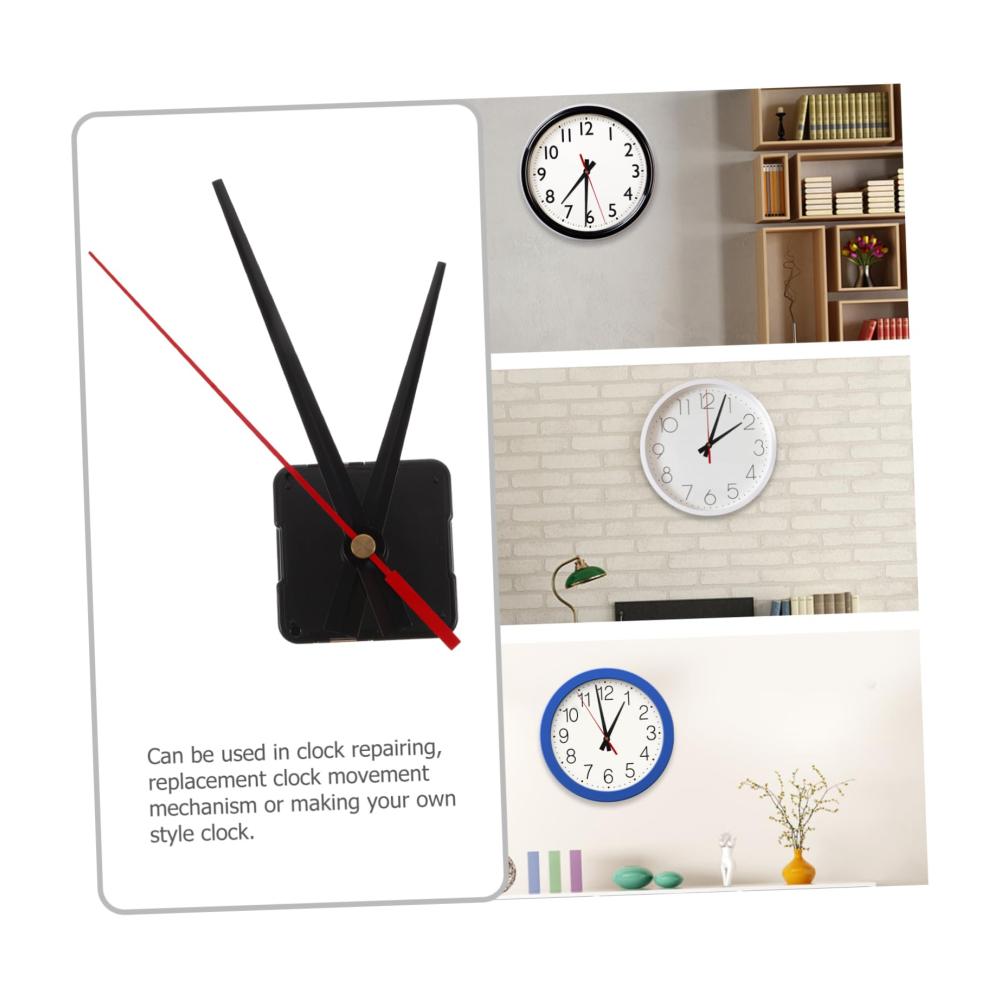 DIY Uhrwerk mit hochdrehendem Zeiger-Mechanismus für Wanduhr | Präzises Quarz Uhrwerk-Zubehör für DIY Projekte | Stummer Ersatzmechanismus für Wanduhren & Rahmenlose Kunstwerke