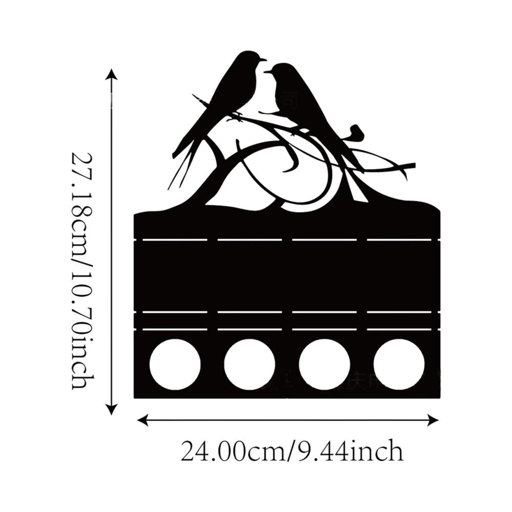 Entdecken Sie Eleganz Schwarzer Teelichthalter Silhouette mit Doppelvogel-Kerzenhalter aus Eisen | Stilvolle Tischdekoration für Zuhause Wohnzimmer Weihnachten & Hochzeit | Ideales Geschenk für Mama
