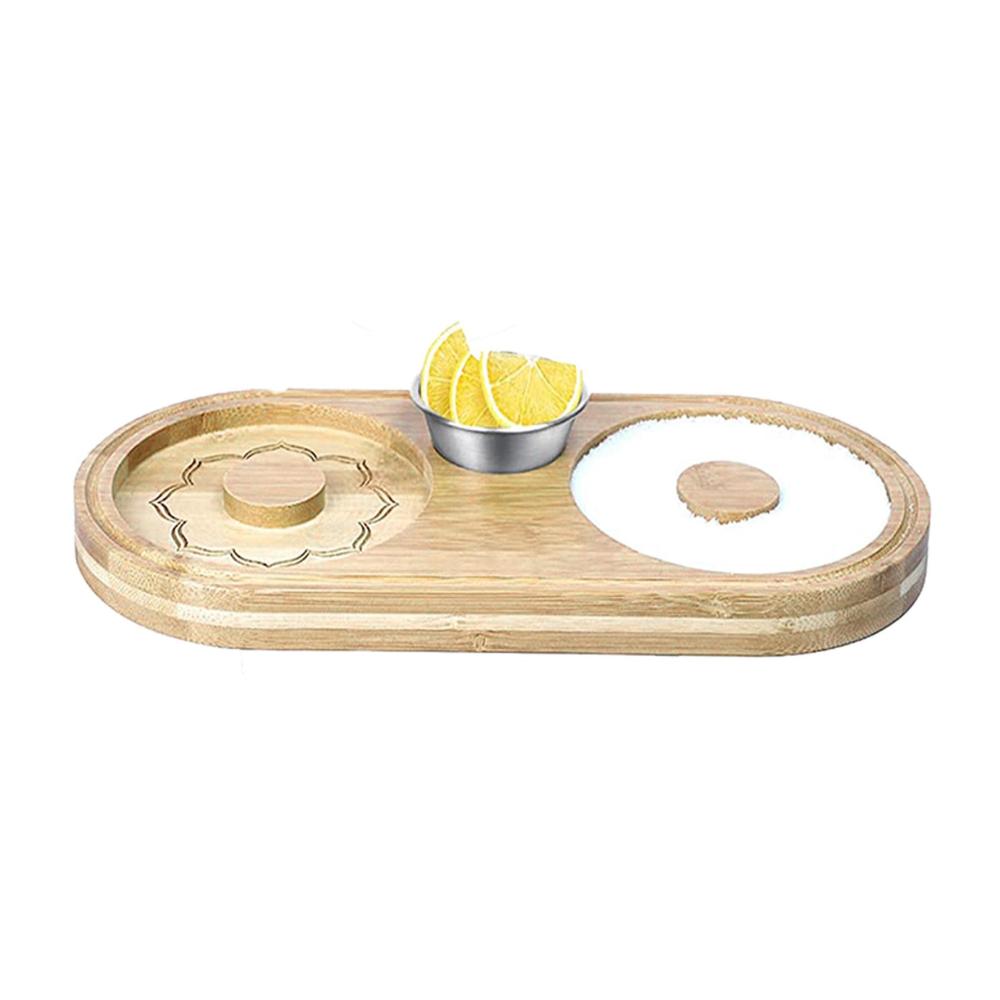 Salz- & Pfefferstreuersets Bambusholz Salz-Rimmer für Cocktails | Barkeeper-Werkzeug mit Stil | Party-Bar-Zubehör für perfekte Würze | Praktischer Gewürzbehälter | Ideales Geschenk (33 x 155 x 2 cm