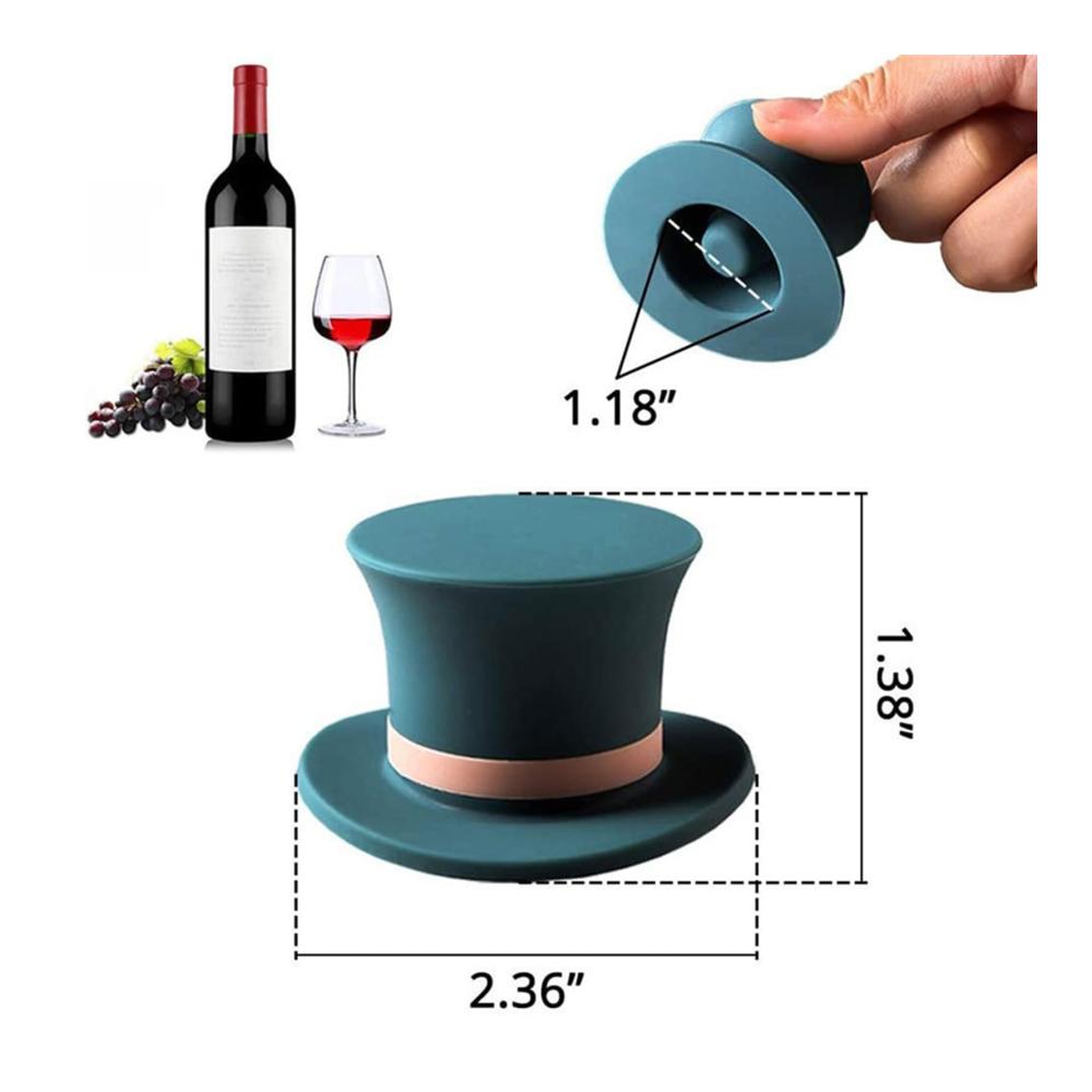 Entdecken Sie den Zauberhut 3er-Set Silikon Weinflaschenverschlüsse & Ausgießer - Halten Sie Wein Sekt & mehr frisch - Wiederverwendbar & luftdicht - Perfekt für Champagnerliebhaber & Biergenießer