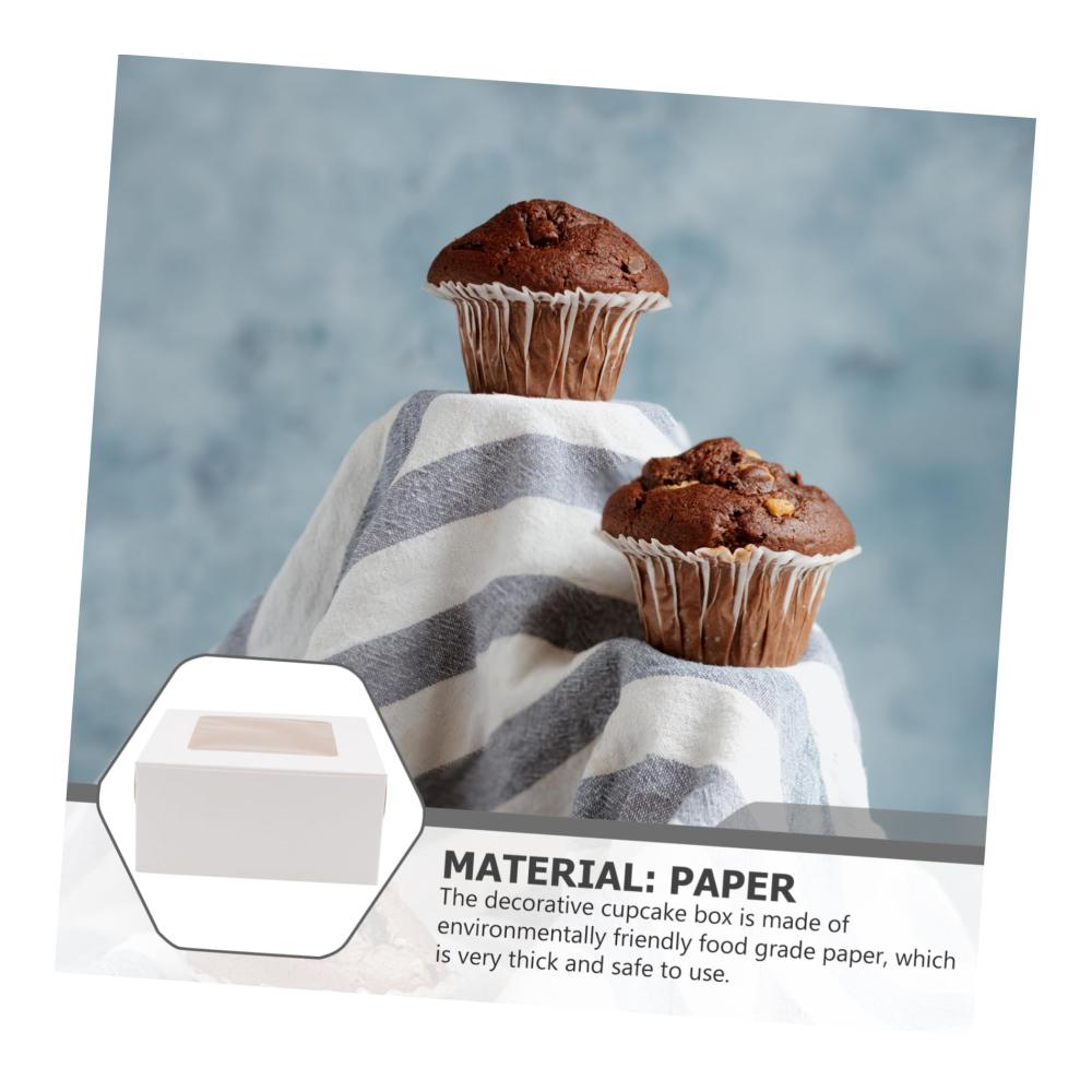 Hochwertige 10-teilige Kraftpapier-Tortenschachtel-Geschenkverpackungsboxen für Geburtstage Hochzeiten und Weihnachten - Perfekte Aufbewahrungslösung für Kuchen und Leckereien - Inklusive Packtaschen