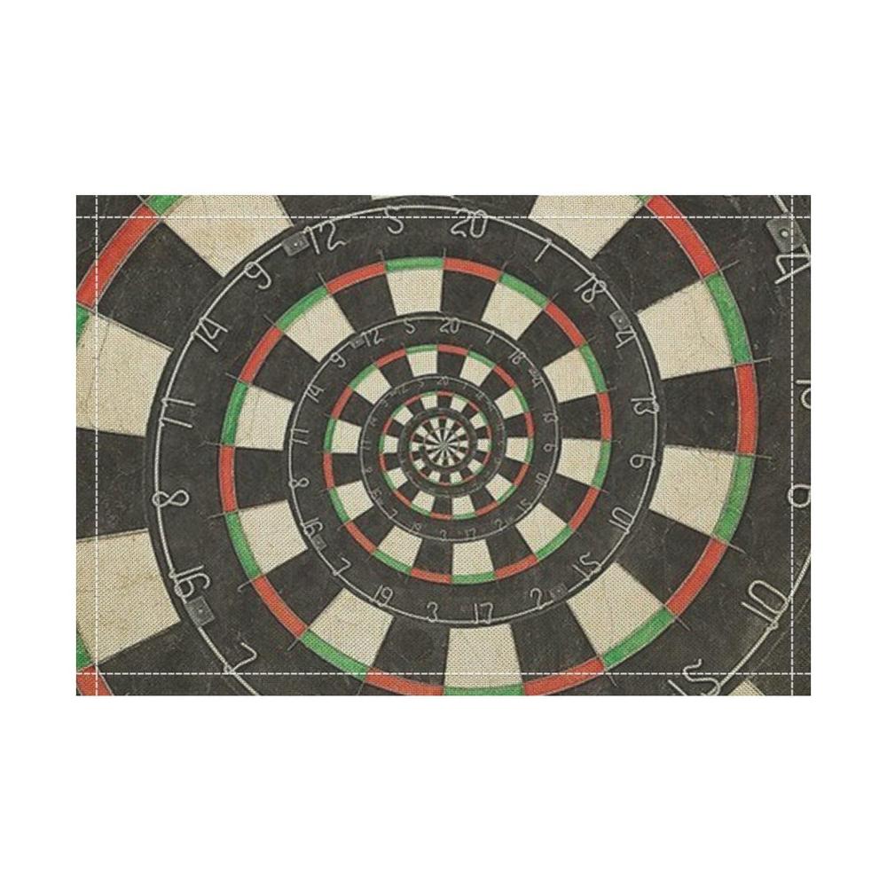 4er-Set Platzsets für Küche & Café | Dart-Ziel-Design | Waschbare Tischunterlagen 44x30 cm | Perfekt für Zuhause & Gastronomie | Modern & Praktisch