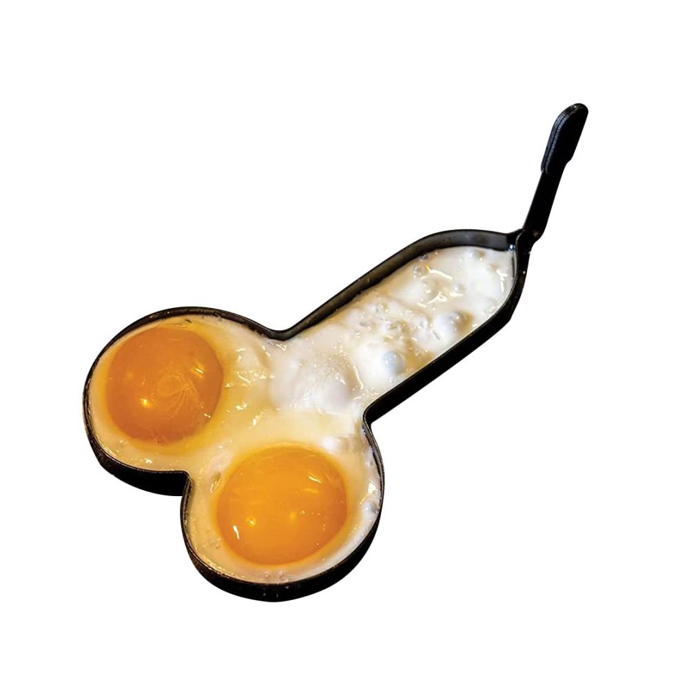 Kreative Omelettpfannen Edelstahl Ei Ring mit Antihaftbeschichtung und Griff. Perfekt für lustige Spiegelei-Formen und müheloses Kochen von Omeletts und Pfannkuchen