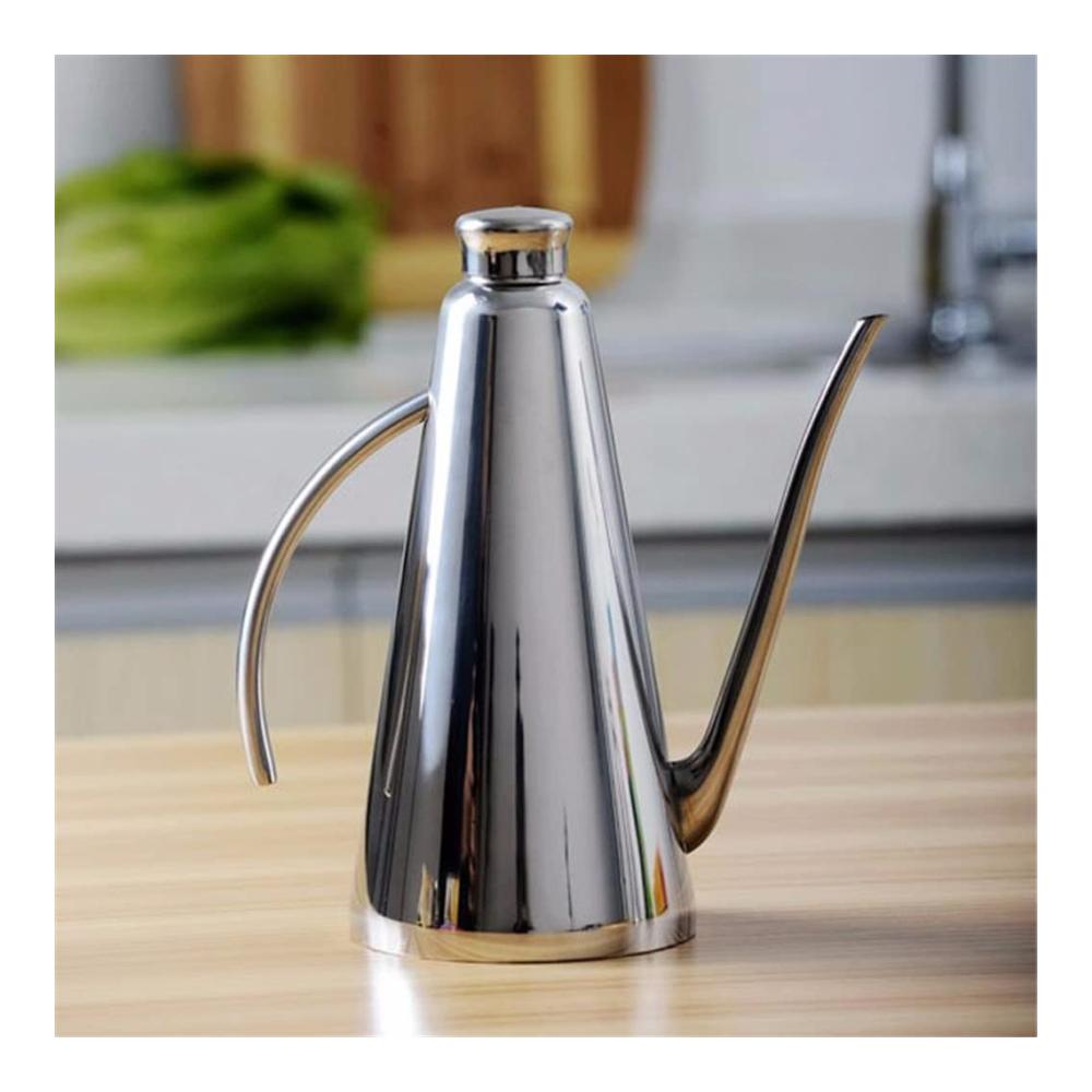 Edelstahl Flaschen-Set (2er Pack) 500 ml Moderner Öl- und Essigspender für die stilvolle Küche – Nachfüllbare Behälter für Kochen und Auf