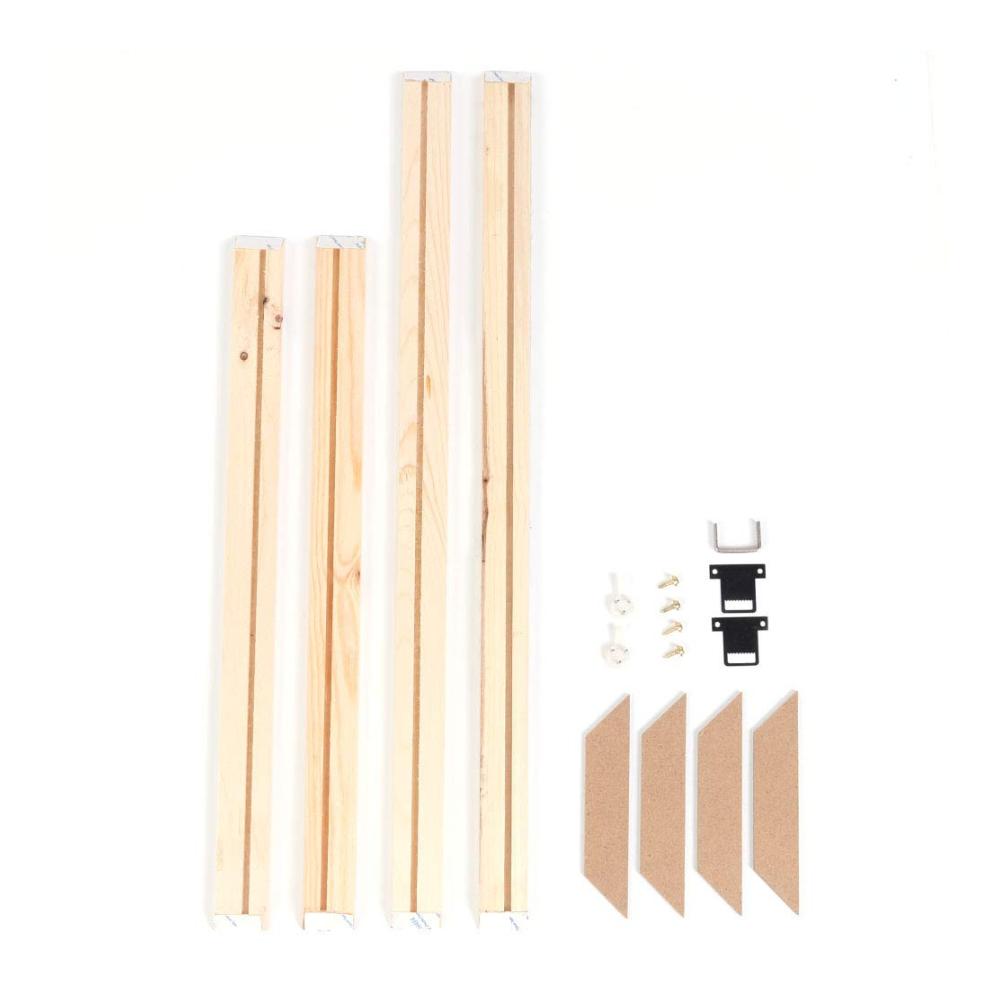 Hochwertiges Zubehör Holzrahmen Leinwand Keilrahmen Set für DIY Kunstwerke - Ideal für Leinwandmalerei Diamantzeichnung und mehr - Rahmen Kit inklusive (40 x 50 cm