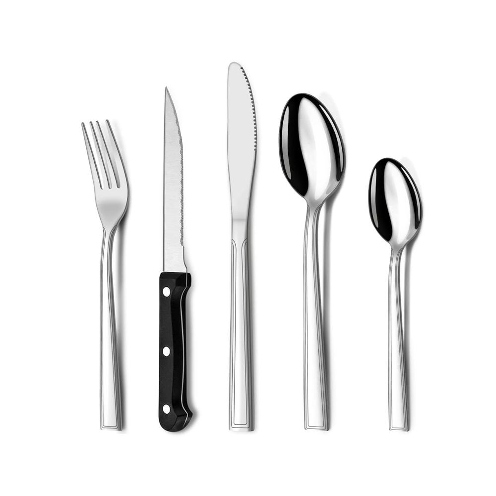 30 Teilig Besteckset mit Steakmesser